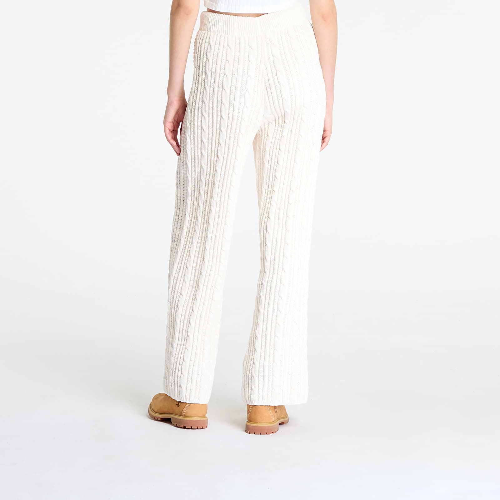 Knited Jogger Pant Wonder White