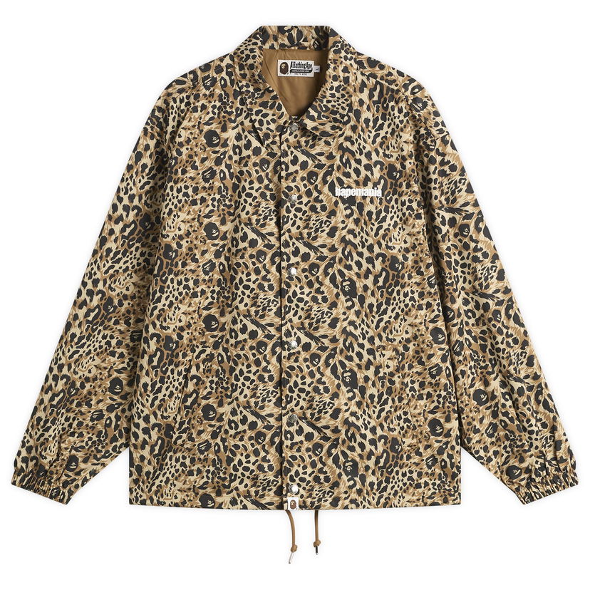 Bunda BAPE A Bathing Ape Wild Leopard Coach Jacket Béžová | 001LJL801306M-BEI