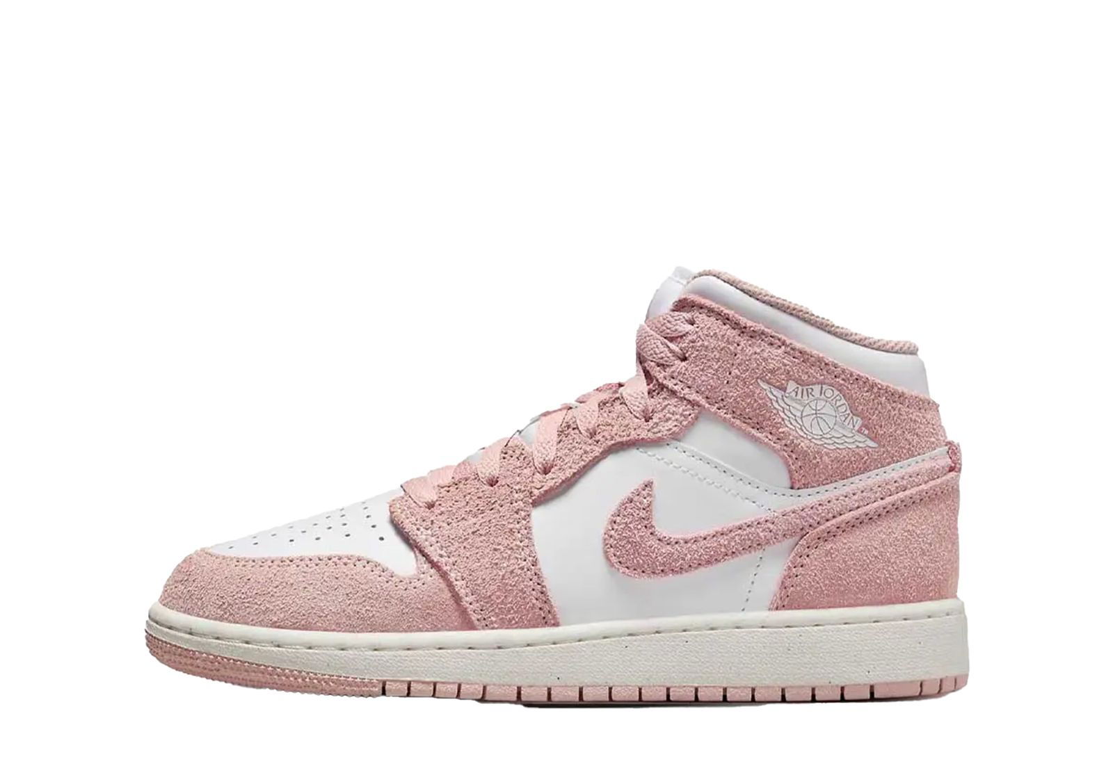 Air Jordan 1 Mid Pink Suede