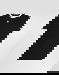 Cotton Ringer T-shirt with DG Logo Embroidery