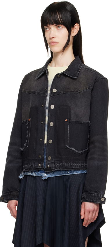 Bunda Andersson Bell Andersson Bell Rodeo Motorcycle Denim Jacket Čierna | awa675m, 3