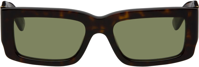 Slnečné okuliare RETROSUPERFUTURE RETROSUPERFUTURE Notte Square Sunglasses Hnedá | 7IO