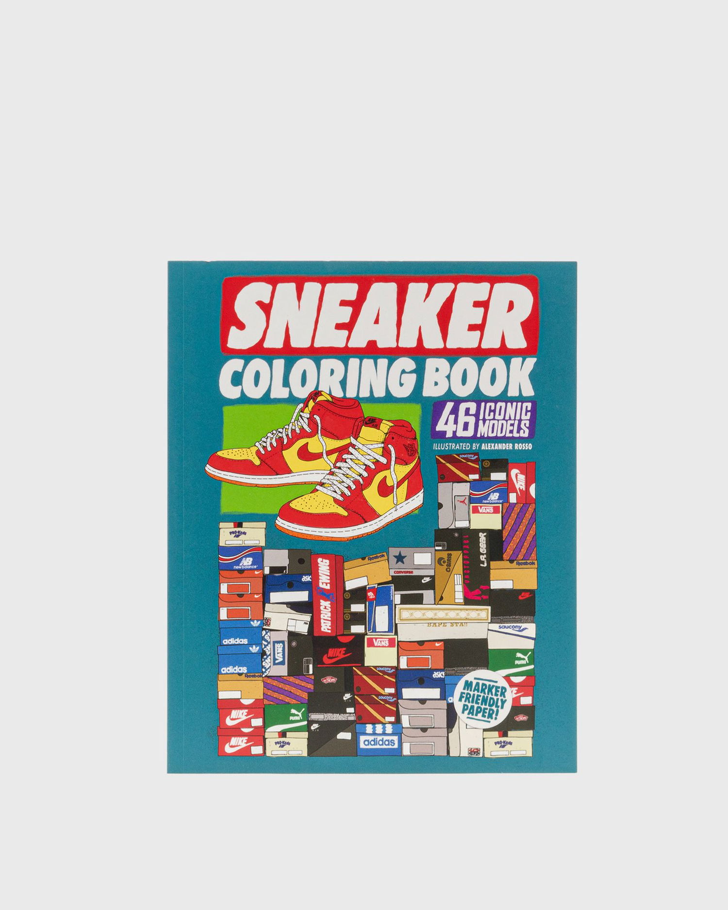 Kniha a časopis gestalten Coloring Book by Alexander Rosso Rôznofarebný | SneakerColoring, 0
