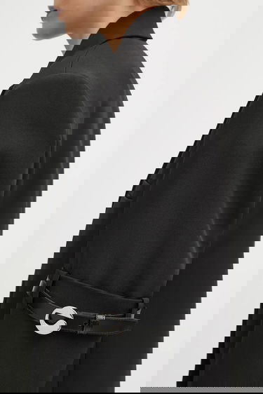 Bunda Coperni Coperni Logo Belted Blazer Čierna | COPV37F3004, 3