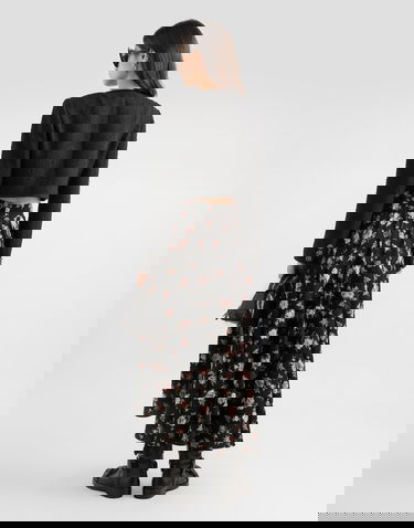 Bunda Dolce & Gabbana Rachel Cropped Basketweave Jacket with Embellished Buttons Čierna | F27IHZHUMWJN0000, 2