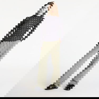 Tričko adidas Originals Moon Boot All-Over Print High Neck Long Sleeve Top Čierna | JM6507, 5