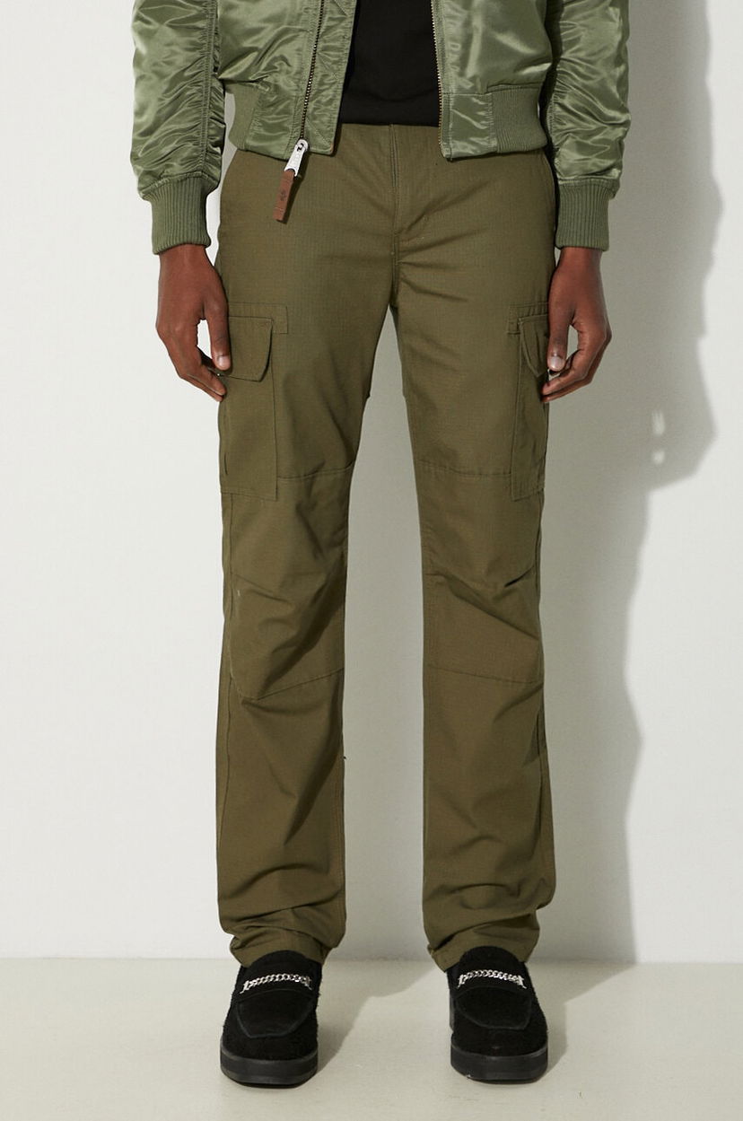 Cargo nohavice Dickies Cotton Straight Fit Cargo Pants with Knee Panels Zelené | DK0A4XDUMGR