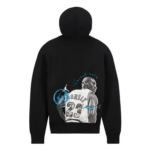 Mikina Jordan Travis Scott x Fragment Hoodie Jordan Print Čierna | DJ0616-010, 0