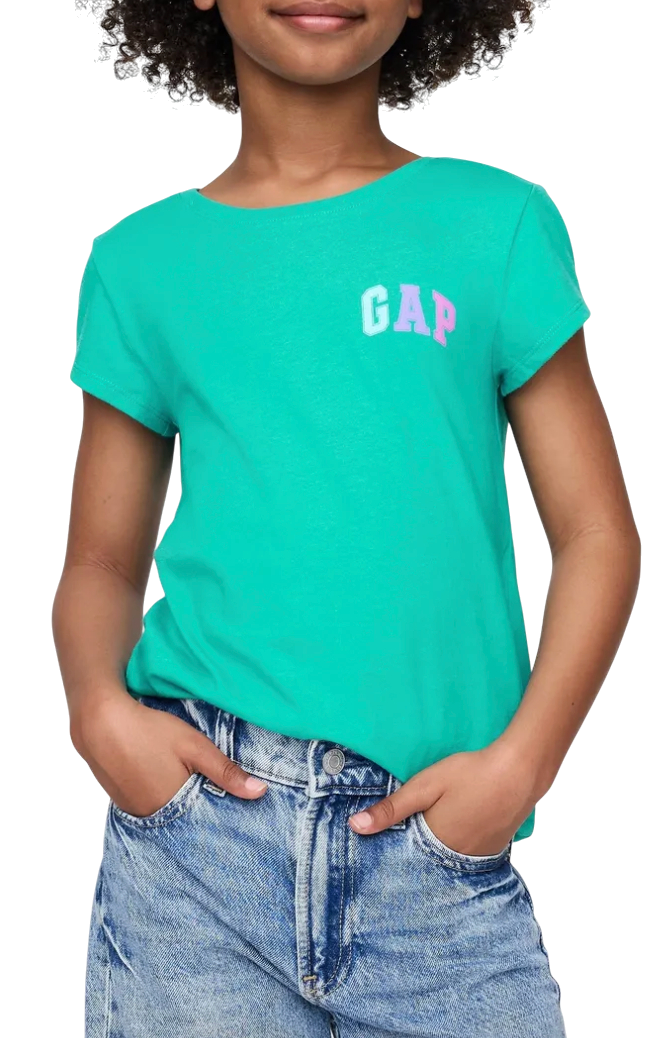 Tričko GAP Logo T-shirt Tyrkysová | 781862-04, 0