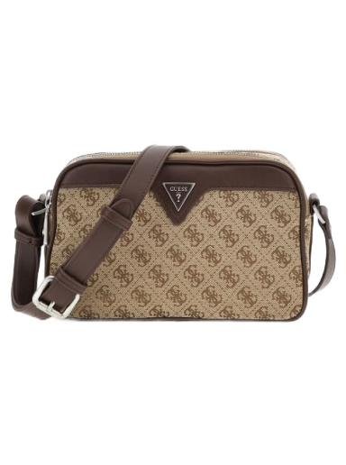 Taška cez rameno GUESS Vezzola Jacquard 4G Logo Crossbody Bag Béžová | HMVZLJP4129