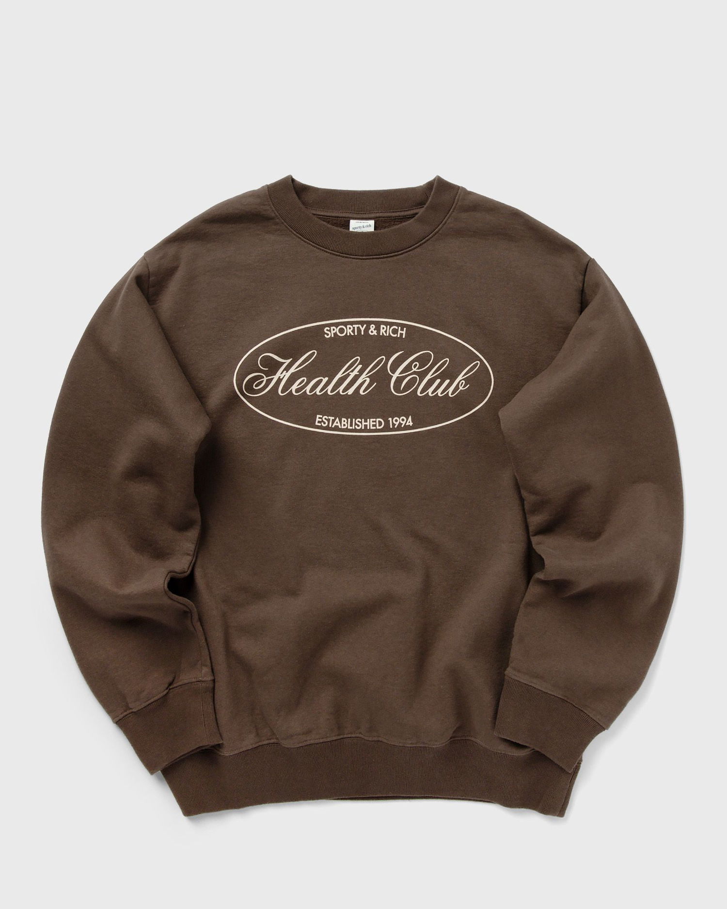 Mikina Sporty & Rich Oval Health Crewneck Sweatshirt Hnedá | ST071511079BR03, 0