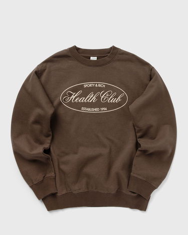 Mikina Sporty & Rich Oval Health Crewneck Sweatshirt Hnedá | ST071511079BR03, 0