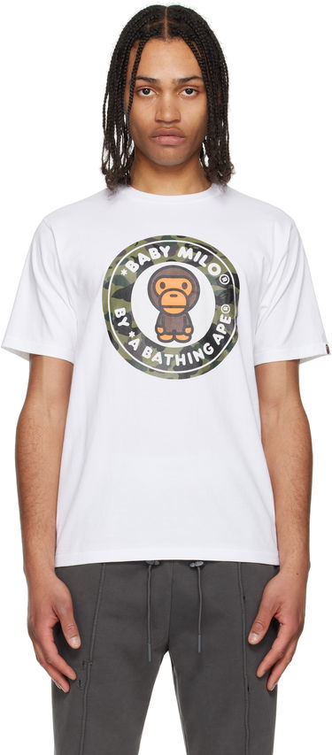 Tričko BAPE 1st Camo Milo Busy Works Tee Biela | 002TEL301004M, 0