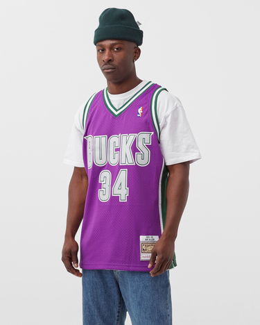 Dres Mitchell & Ness NBA Swingman Jersey Milwaukee Bucks 2001-02 Ray Allen #34 Fialová | SMJY1151-MBU01RALPURP, 2