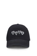Cotton-twill cap with embroidered heart logo