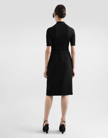 Polo tričko Dolce & Gabbana Dolce & Gabbana Viscose Knit Polo Shirt Čierna | FXZ23TJAIRMN0000, 2