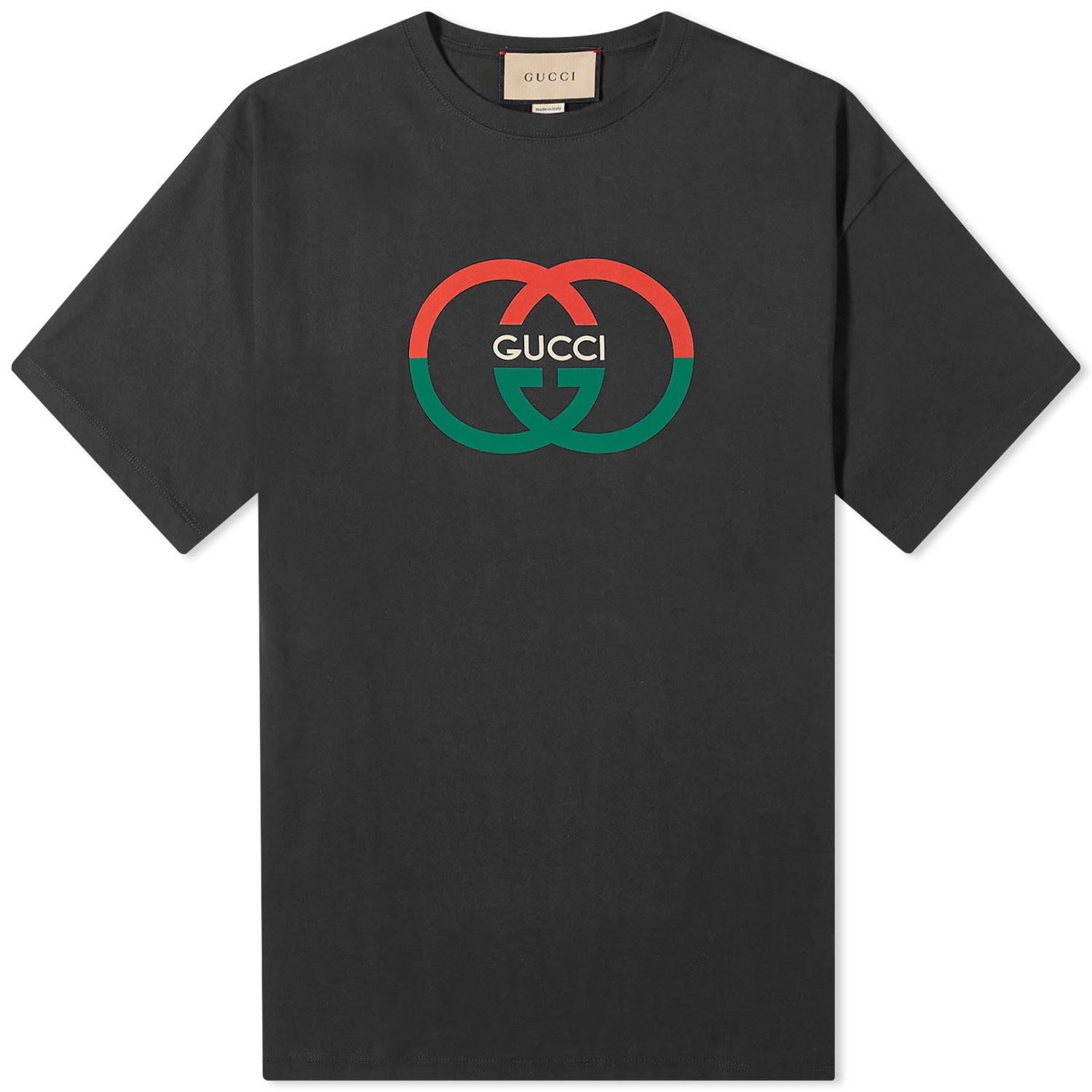Tričko Gucci Interlocking Logo T-Shirt Čierna | 771758-XJF68-1152, 0