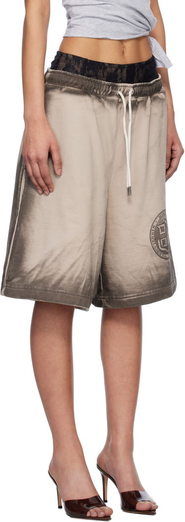 Šortky MISBHV MISBHV Oversize Mud Shorts Béžová | 250W364, 1