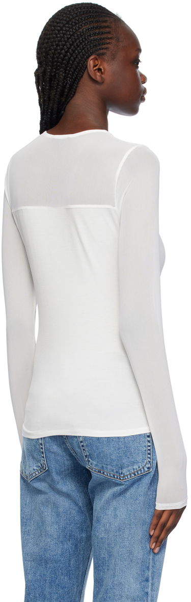 Tričko rag & bone Luca Long Sleeve T-Shirt Biela | WAC23HT006FG06, 2