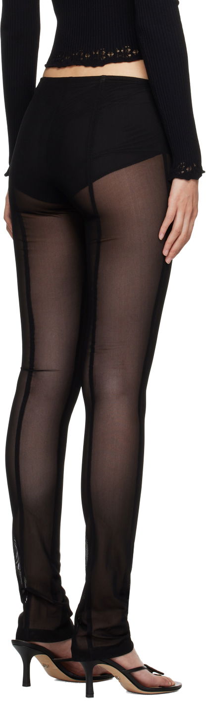 Blumarine Sheer Panel Leggings
