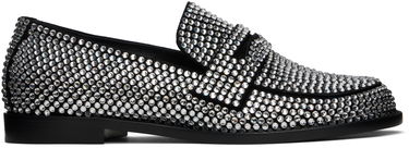 Doplnky Amina Muaddi Amina Muaddi Tilda Crystal Loafers Čierna | TILDA CRYSTAL LOAFER SUEDE, 0