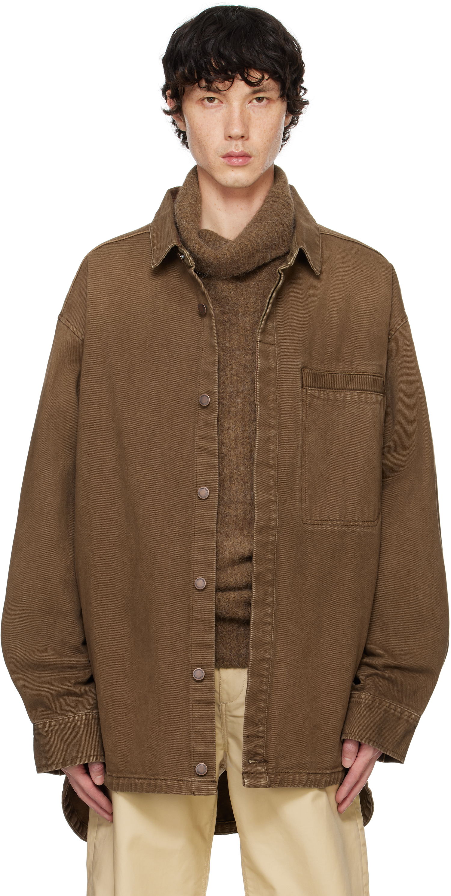 Košeľa Entire Studios Herculean Shirt Hnedá | ES2564MS, 0