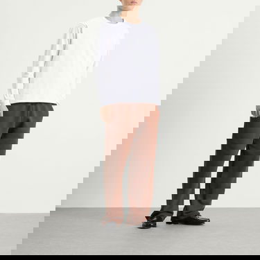 Tričko LES TIEN Heavyweight Binded Classic Long Sleeve T-Shirt Biela | HV-2090-WHT, 4