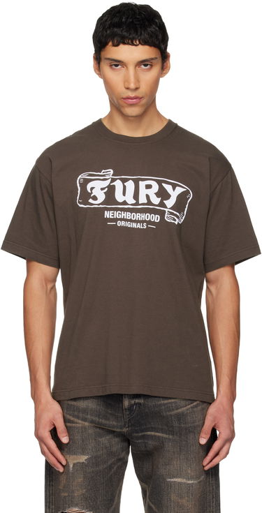 Tričko Neighborhood Fury Graphic T-Shirt Hnedá | 252PCNH-ST06, 0