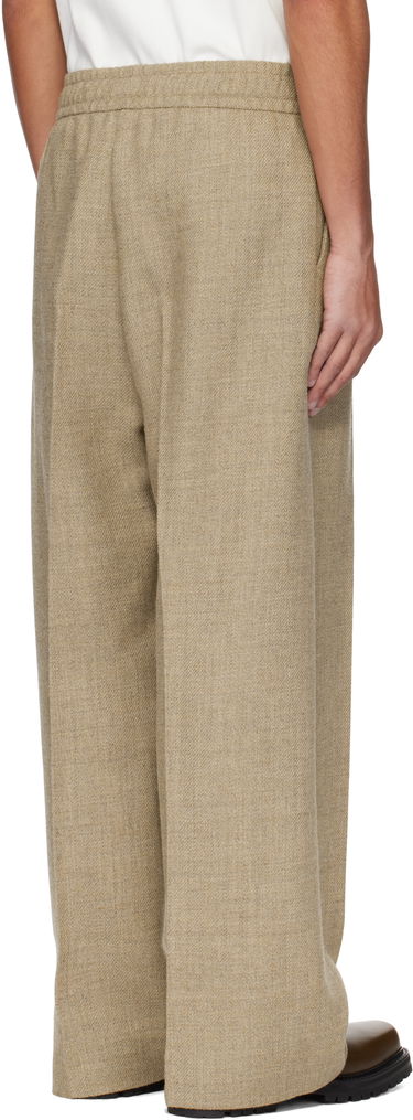 Nohavice Fear of God Fear of God Drawstring Wide Leg Trousers Béžová | FGE240-407HSW, 2