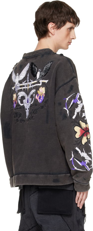 Mikina Who Decides War Who Decides War Epitome Distressed Embroidered Crewneck Sweatshirt Rôznofarebný | 1110170002FW25, 2