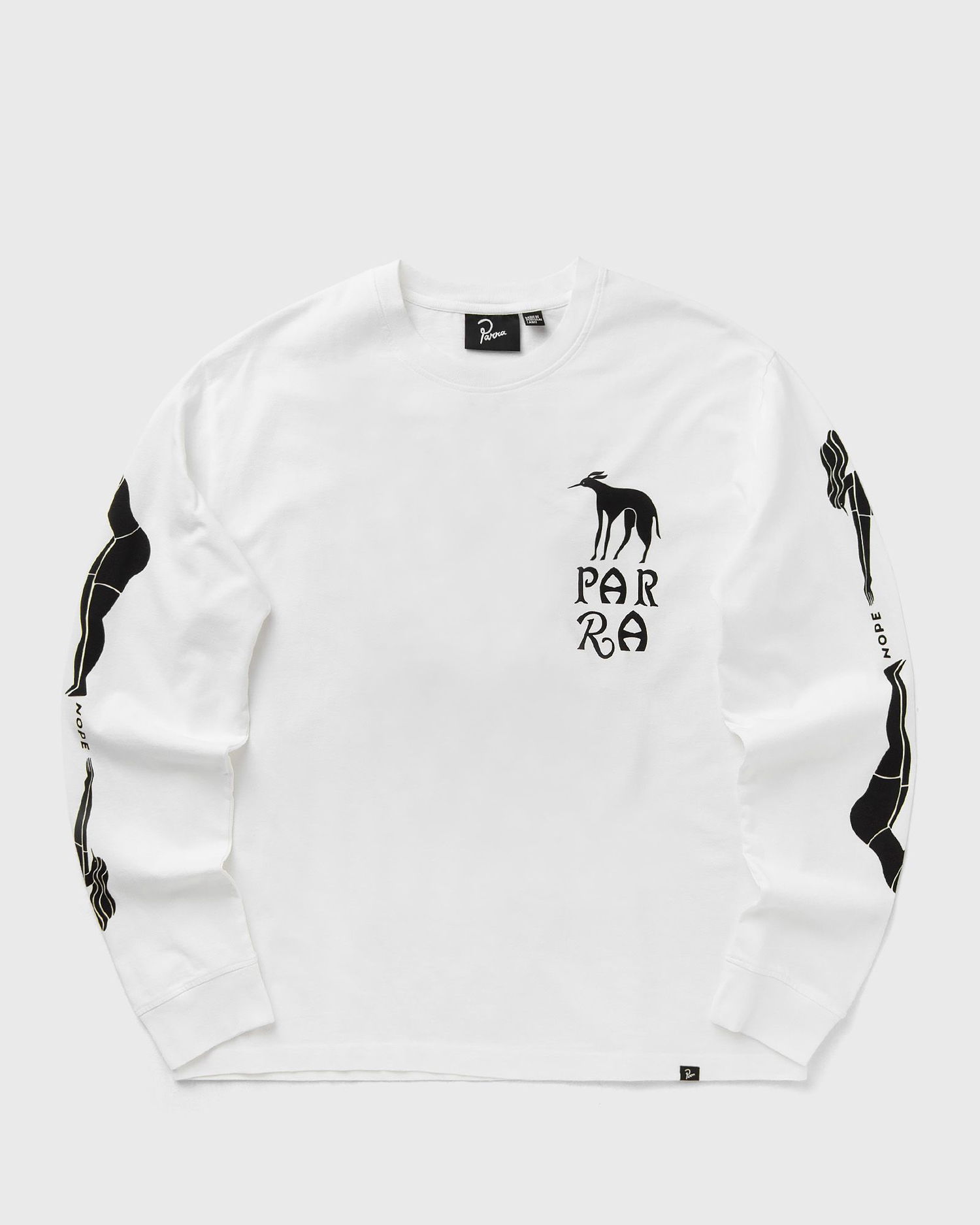Tričko By Parra Long Sleeve T-Shirt with Graphic Print Biela | 54110, 1