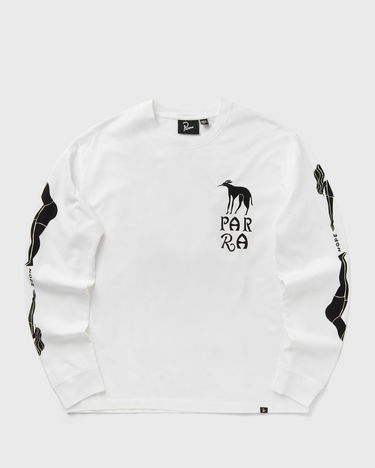 Tričko By Parra Long Sleeve T-Shirt with Graphic Print Biela | 54110, 1