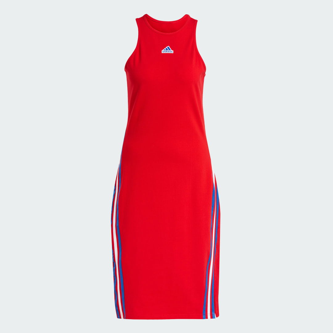 Sleeveless Midi Sport Dress with Side Slit