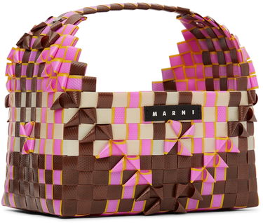 Tote bag Marni Marni Kids Woven Rainbow Tote Ružová | M00815-M00IW, 1