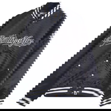 Bomber bunda BAPE Bathing Ape Baseball Varsity Jacket, Size Large Navy | 001LJL301011M-NVY, 1