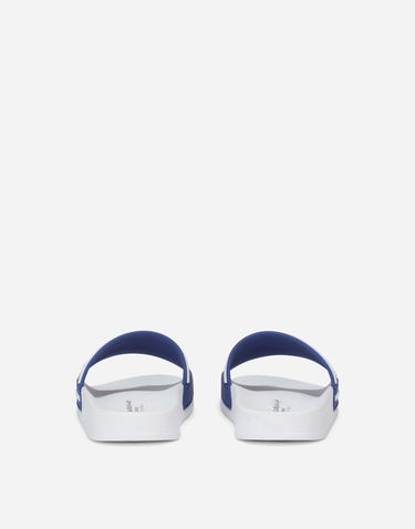 Tenisky a topánky Dolce & Gabbana Logo Print Rubber Sliders Biela | DD0320AQ8588T094, 2