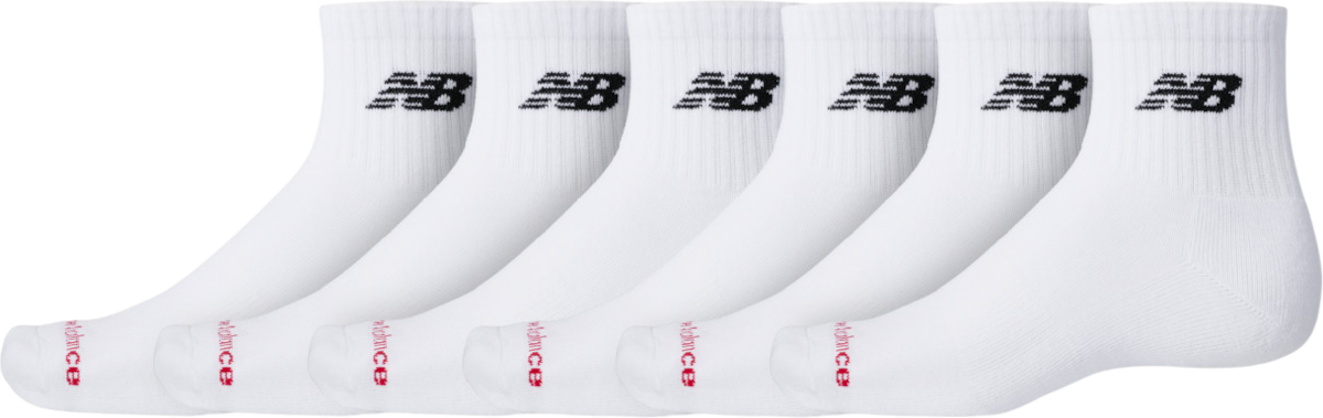Ponožky New Balance Everyday Ankle 6 Pairs Biela | las51306-wt, 0