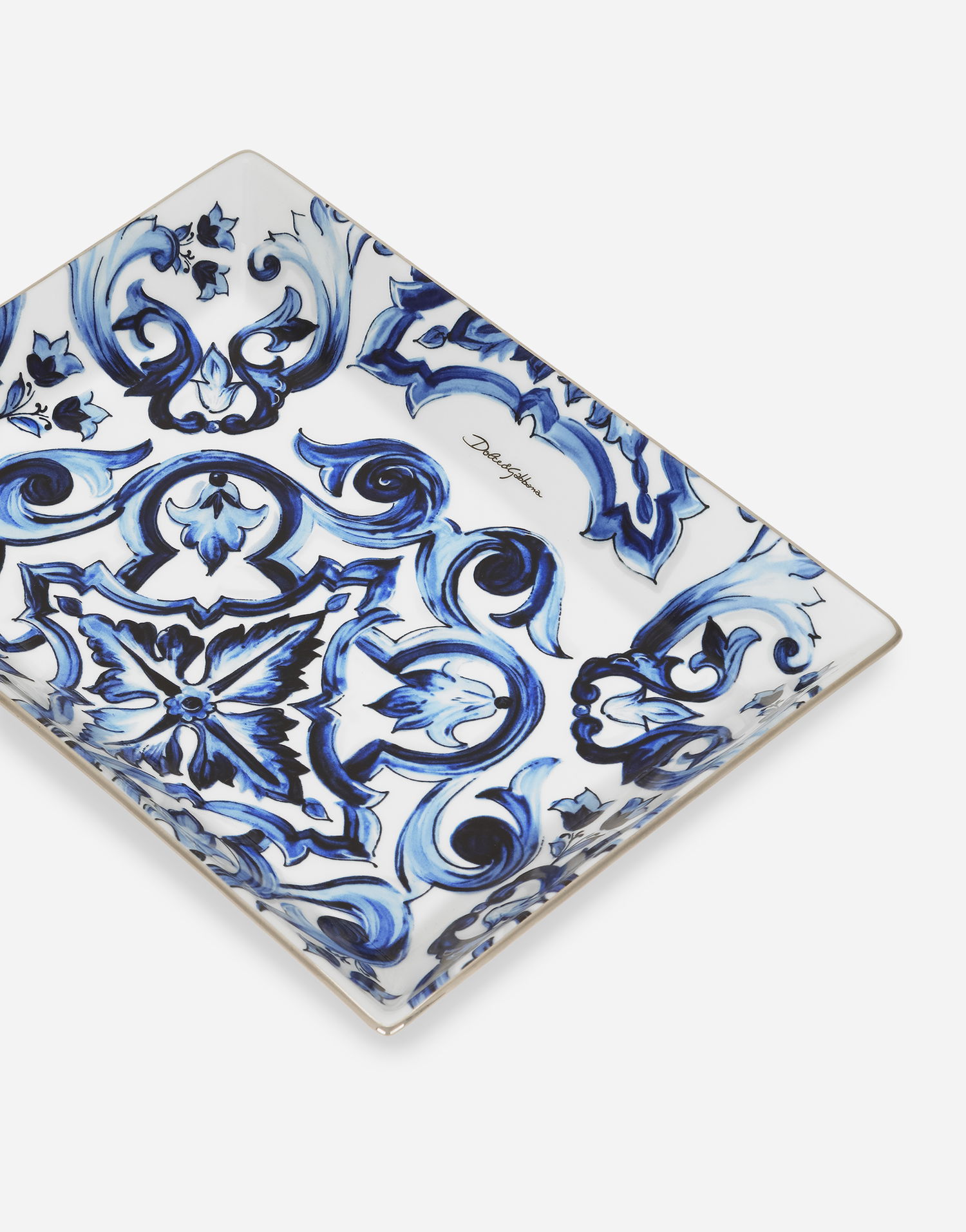 Home decor Dolce & Gabbana Dolce & Gabbana Porcelain Trinket Dish with Baroque Scroll Pattern Rôznofarebný | TCC199TCAMTUB004, 1