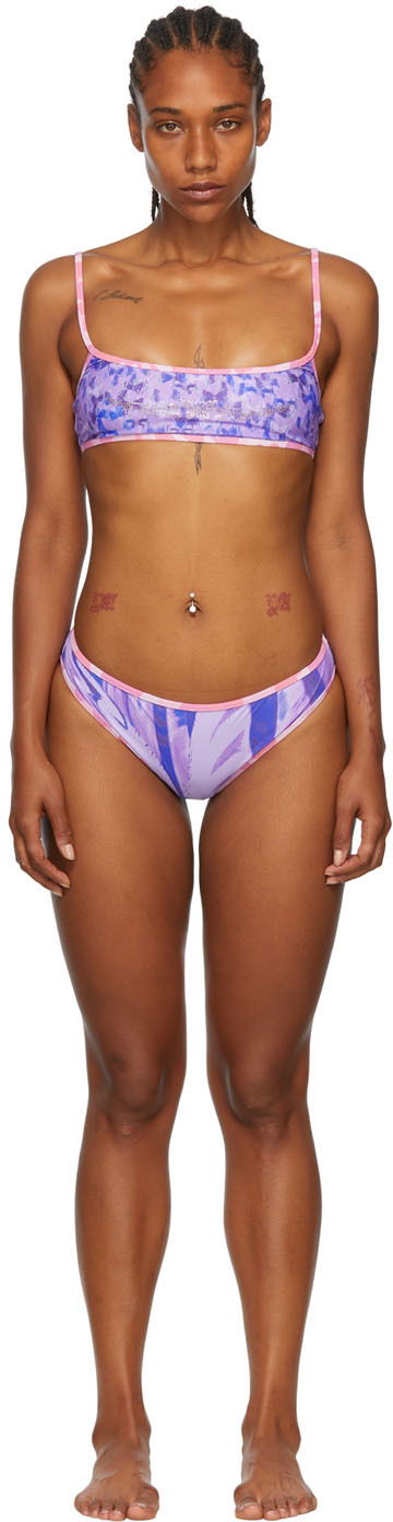 Plavky Collina Strada Collina Strada Exclusive Recycled Nylon Bikini Fialová | XX2120, 0