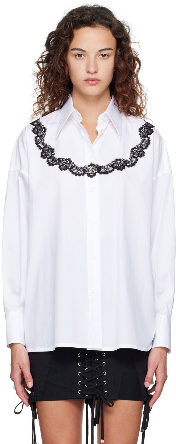 Košeľa Dolce & Gabbana White Oversized Shirt Biela | F5Q62T FU5T9, 0