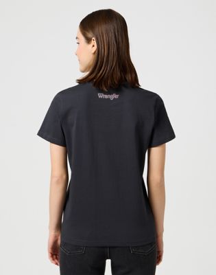 Tričko Wrangler Wrangler Graphic Tee Čierna | 112362563:XXL, 0