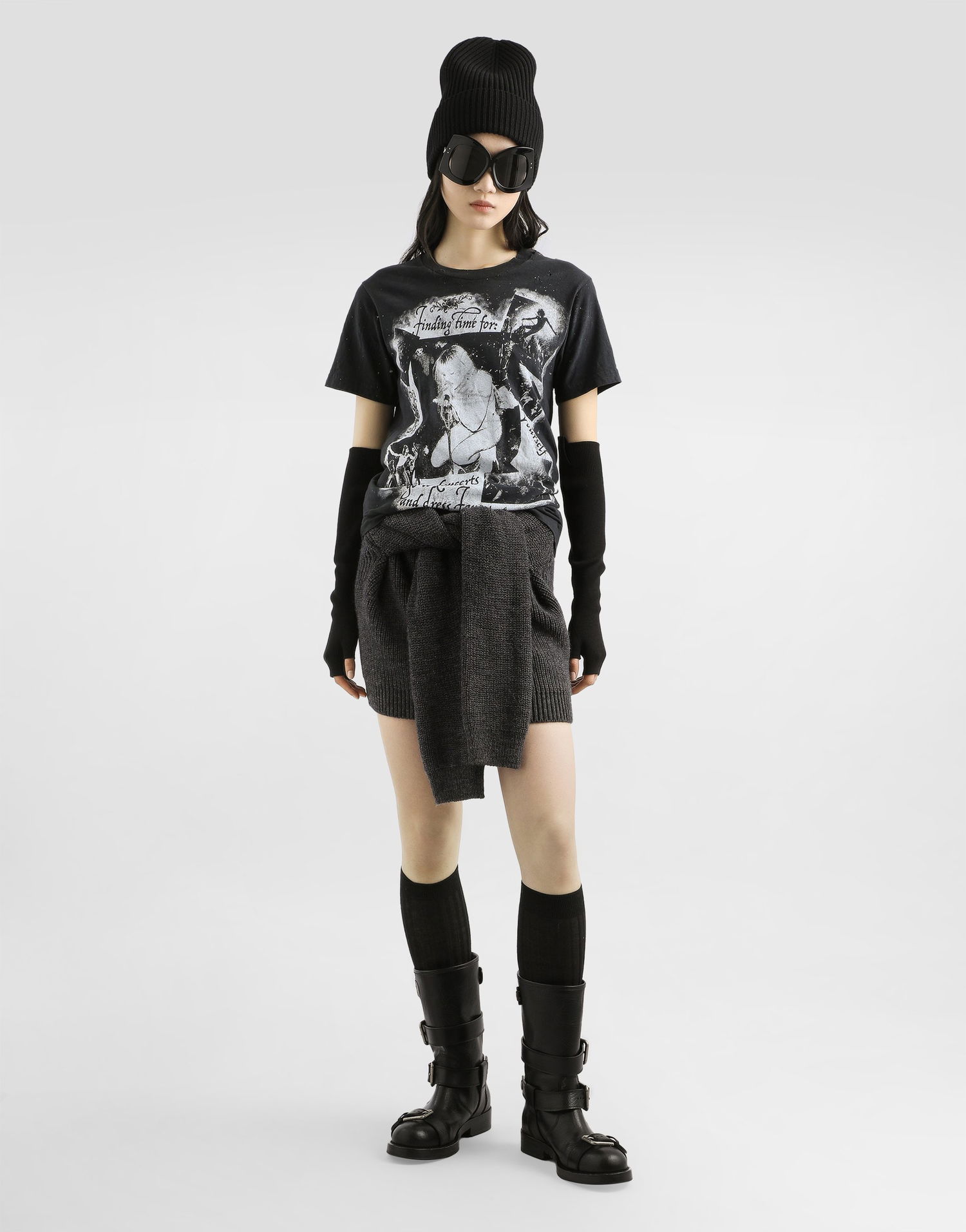 Tričko Dolce & Gabbana Dolce & Gabbana Printed Jersey T-Shirt Čierna | F8V90TGDDH4S9000, 1