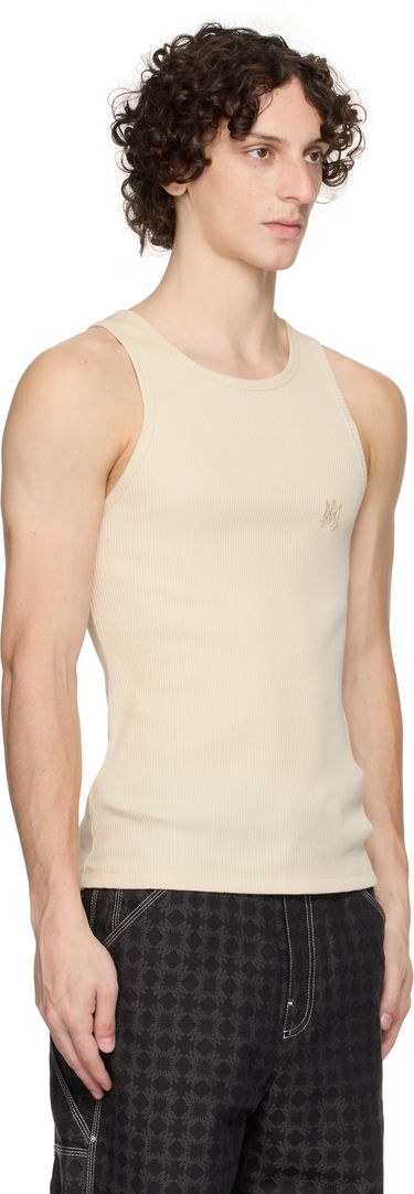Tielko AMIRI AMIRI MA Tonal Ribbed Tank Top Béžová | AMJYTT1006, 1