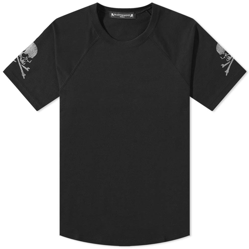 Tričko Mastermind WORLD Skull Sleeve Tee Čierna | MW22S09-TS026-BLK, 0