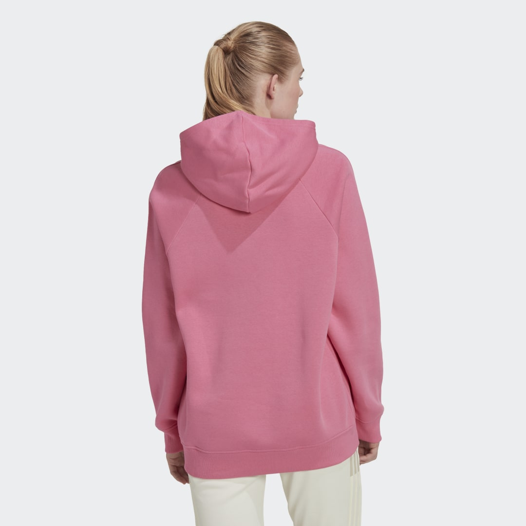 Mikina adidas Originals ALL SZN Fleece Boyfriend Hoodie Ružová | HN4211, 1