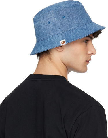 Tričko BAPE Embroidered Logo Denim Bucket Hat Čierna | 001HTK221001F, 2