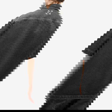 Košeľa Off-White Black Denim Bowling Shirt Čierna | OMYD05AS25DEN0011350, 3