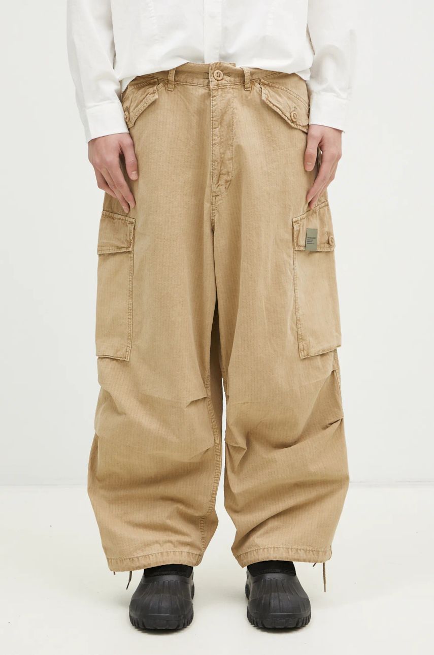 Cargo nohavice Neighborhood NEIGHBORHOOD Cargo Pants Béžová | 242SPNH.PTM01, 0