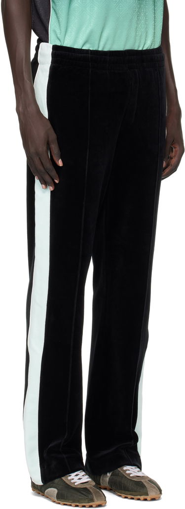 Tepláky Casablanca Casablanca Velour Track Pants Čierna | MPF25-JTR-281-01, 1