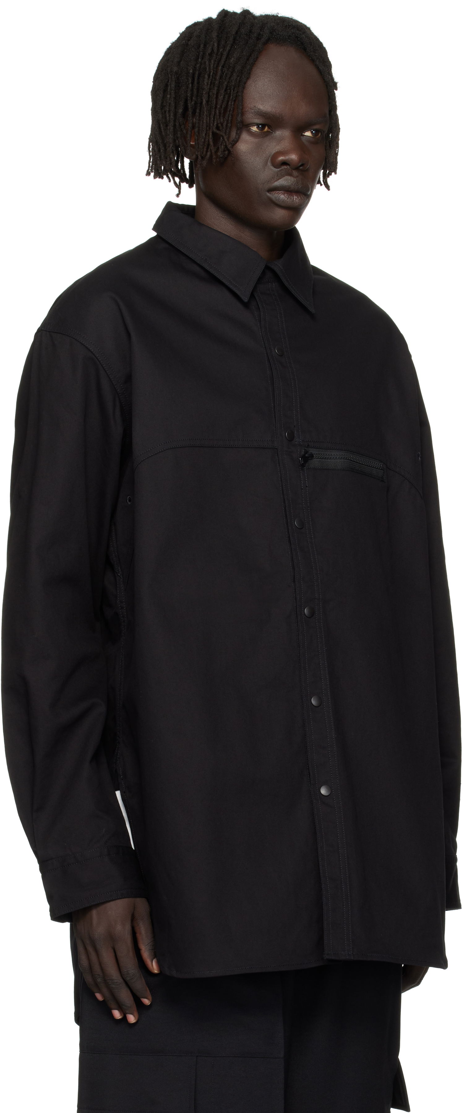 Košeľa Y-3 Y-3 UT Twill Overshirt Čierna | JW4620, 1